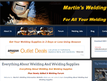 Tablet Screenshot of martin-welding.com